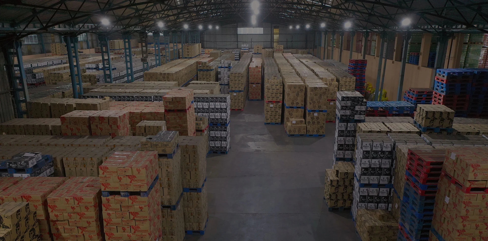 Beverage storage warehouse