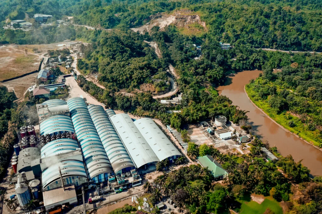 Aerial view of Asgard Alcobev brewery