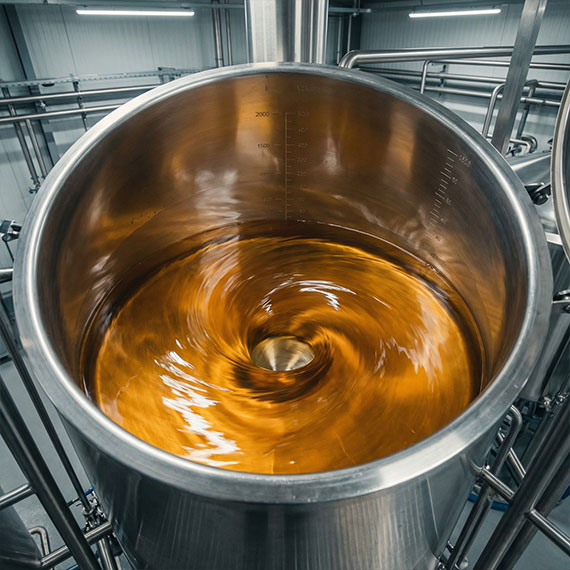 Wort whirlpooling