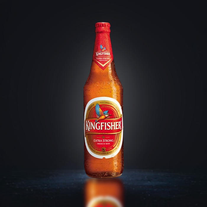 Kingfisher Strong beer bottle