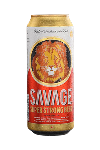 Savage Super Strong beer can