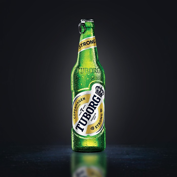 Tuborg Strong beer bottle