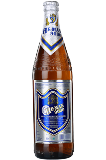 Heman 9000 beer bottle
